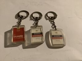 3 porte-clés cigarettes Muratti Ambassador /Brunette 