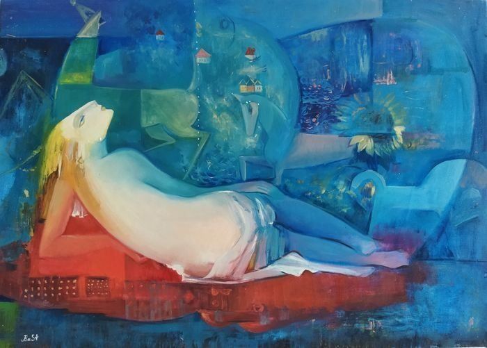 Gemälde: Im Stil von Marc Chagall – Neu und originalverpackt aus Udligenswil von beewhisperer
