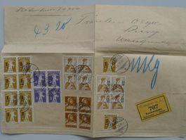 1915, MASSEN-FRANKATUR (toll!) von WANGEN a.A