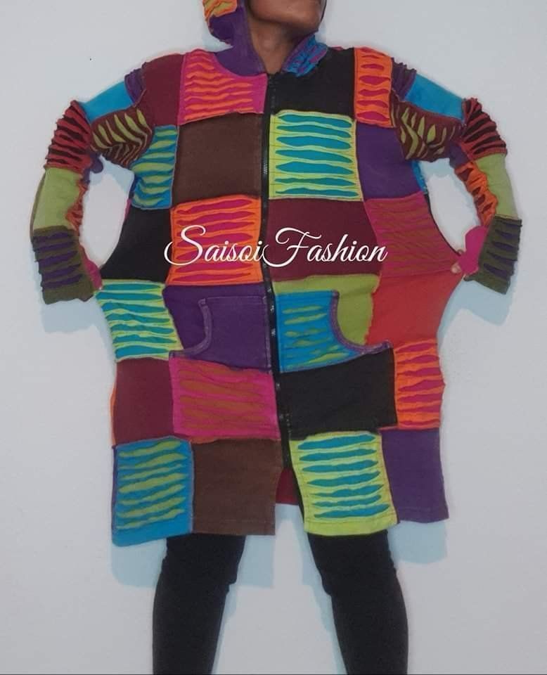 Cappotti: Winter Herbst Goa Hippie Ethno Patchwork Mantel XS-XL – Nuovo e nell'imballaggio originale da Ebmatingen venduto da SaisoiFashion 5