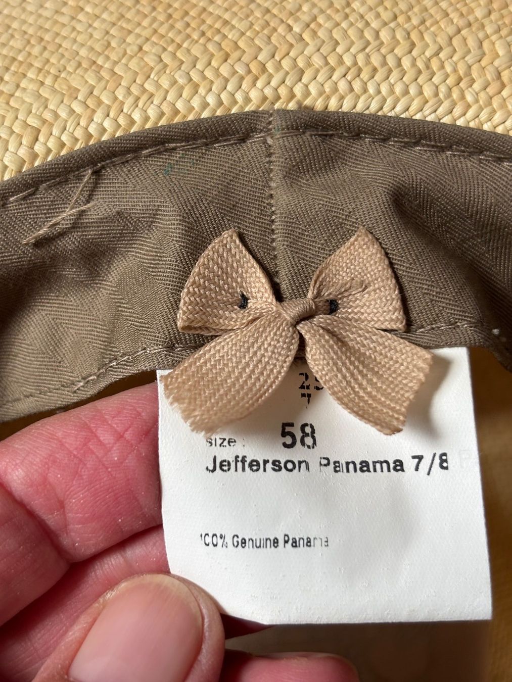 Stetson Hüte, Mützen & Caps: Original Stetson Panama-Strohhut – Gebraucht aus Wangen b. Olten von oldies6 5