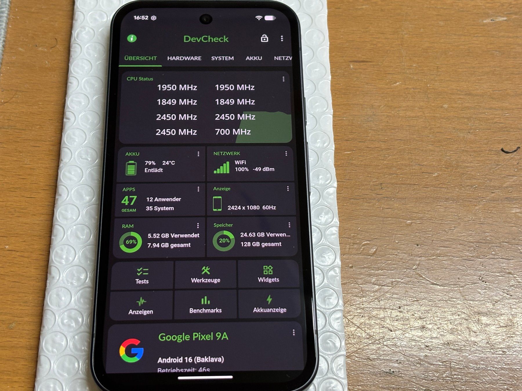 Google Handys / Smartphones: Google Pixel 9a 128Gb#19 – Gebraucht aus Au SG von bah_6f5w 4