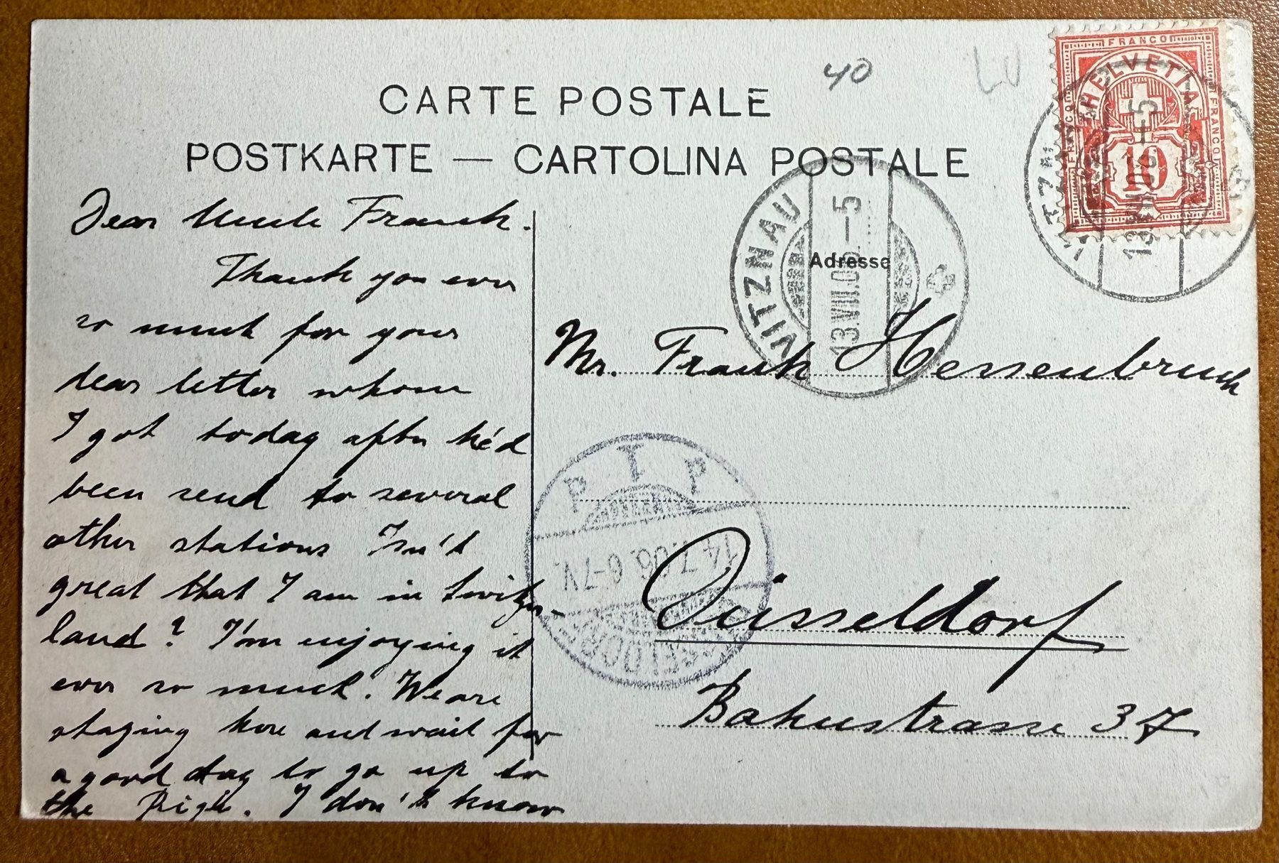 Cartoline postali: Vitznau - 1906 – Usato da Lutry venduto da Ediego 1