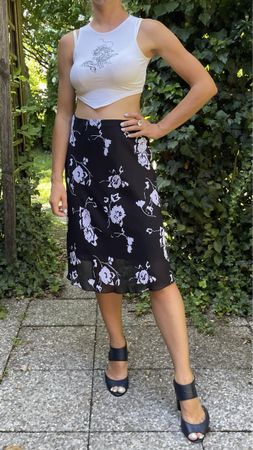 Chic gonna con vita elastico-Tg.S/M👍primavera👍l’estate