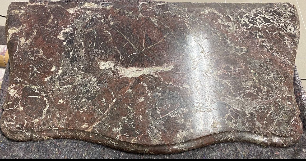 Tavoli: Table Ronde et Demi-coup en Marbre Noir Empire – Usato da Gsteig b. Gstaad venduto da Auctionly 7