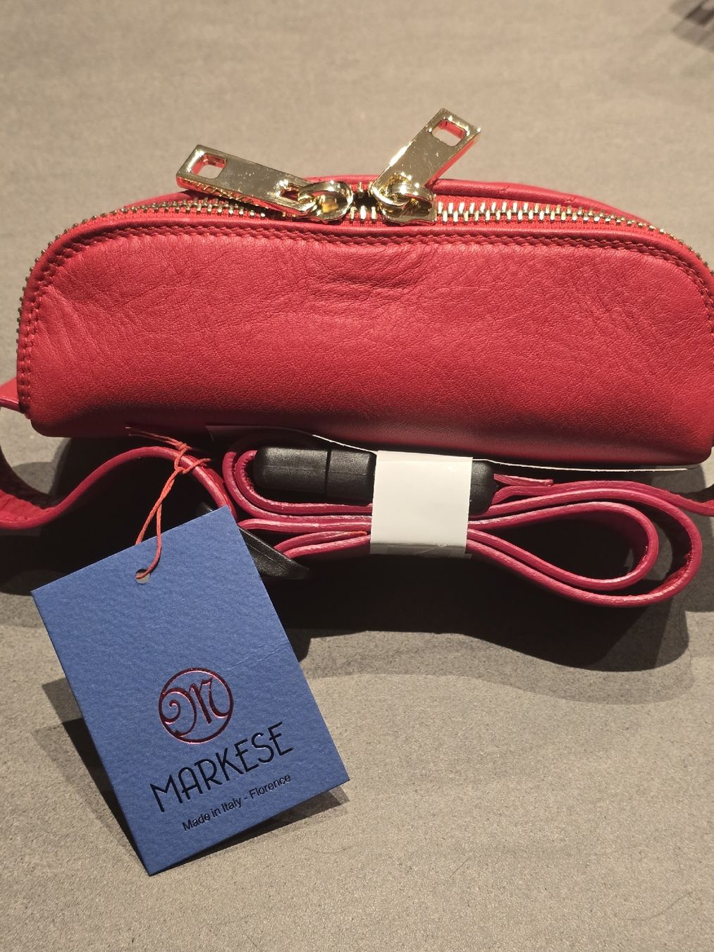 Borse: ROTE LEDERBAUCHTASCHE, NEU🍀 – Nuovo e nell'imballaggio originale da Möriken AG venduto da rowyta 1