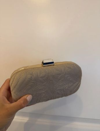 Clutch Tasche beige