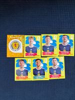 7 Panini Sammelbilder von Schottland