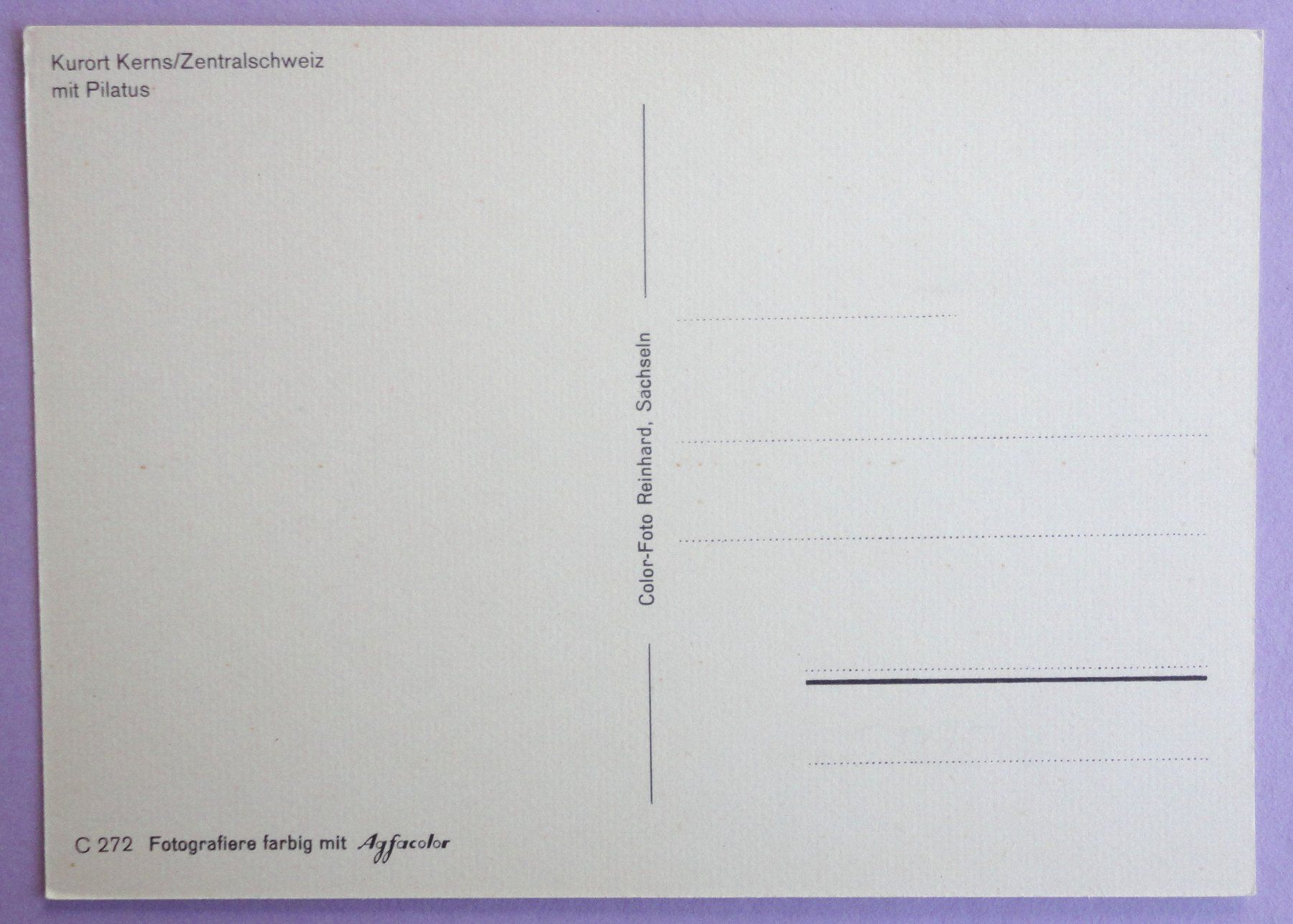 Cartes postales: Kurort Kerns mit Pilatus – D'occasion à Fétigny par Billy2miny 1