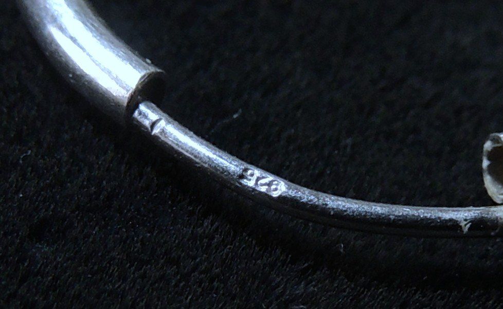 Orecchini pendenti & Orecchini a lobo: Silber 925 Creolen Ohrringe 20 mm – Usato da Waldenburg venduto da schaller707 3