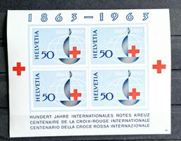 100 JAHRE ROTES KREUZ 40 BLOCK 19 1963** POSTFRISCH