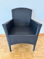 Gartenstuhl Rattan Optik mit Stahl Ramen