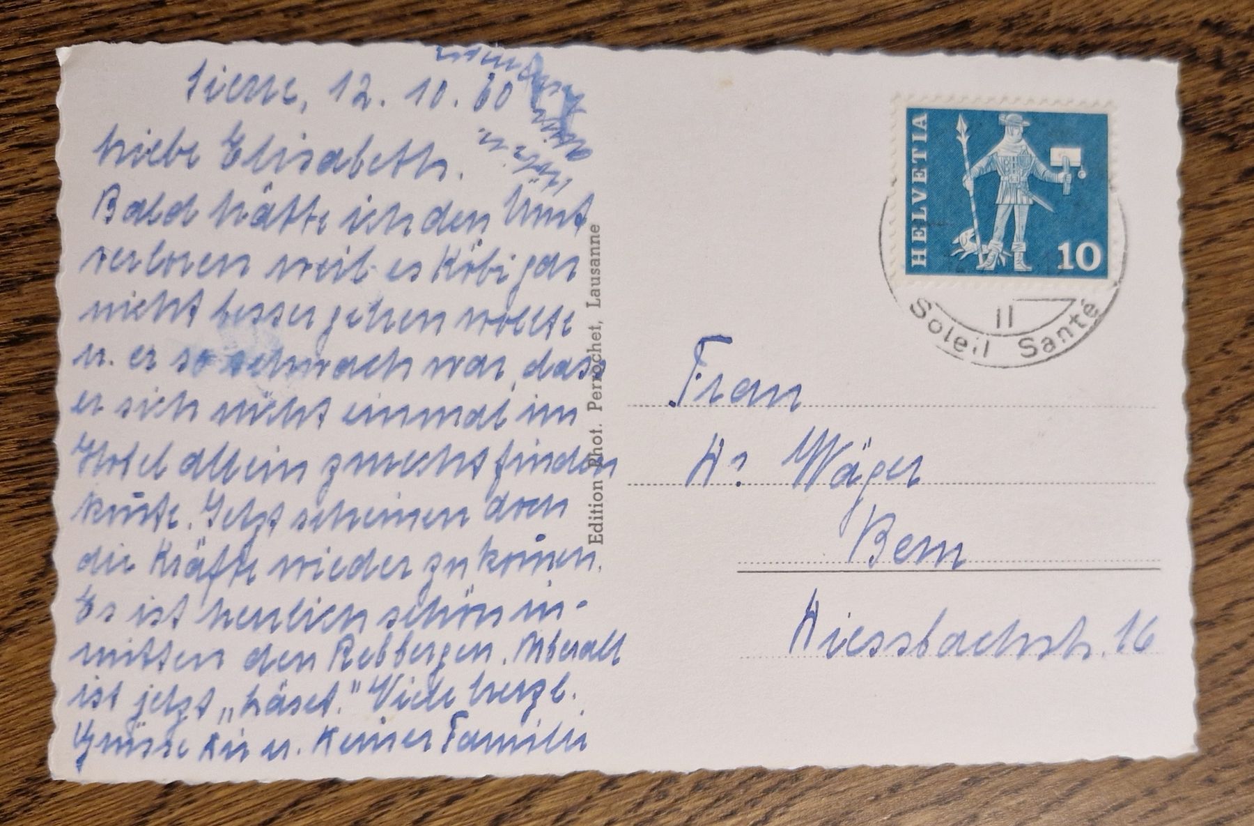 Cartoline postali: Sierre, Vieille Eglise, 1960 – Usato da Ebikon venduto da Donar50 1