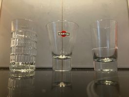 Apero-Gläser+Trinkglas