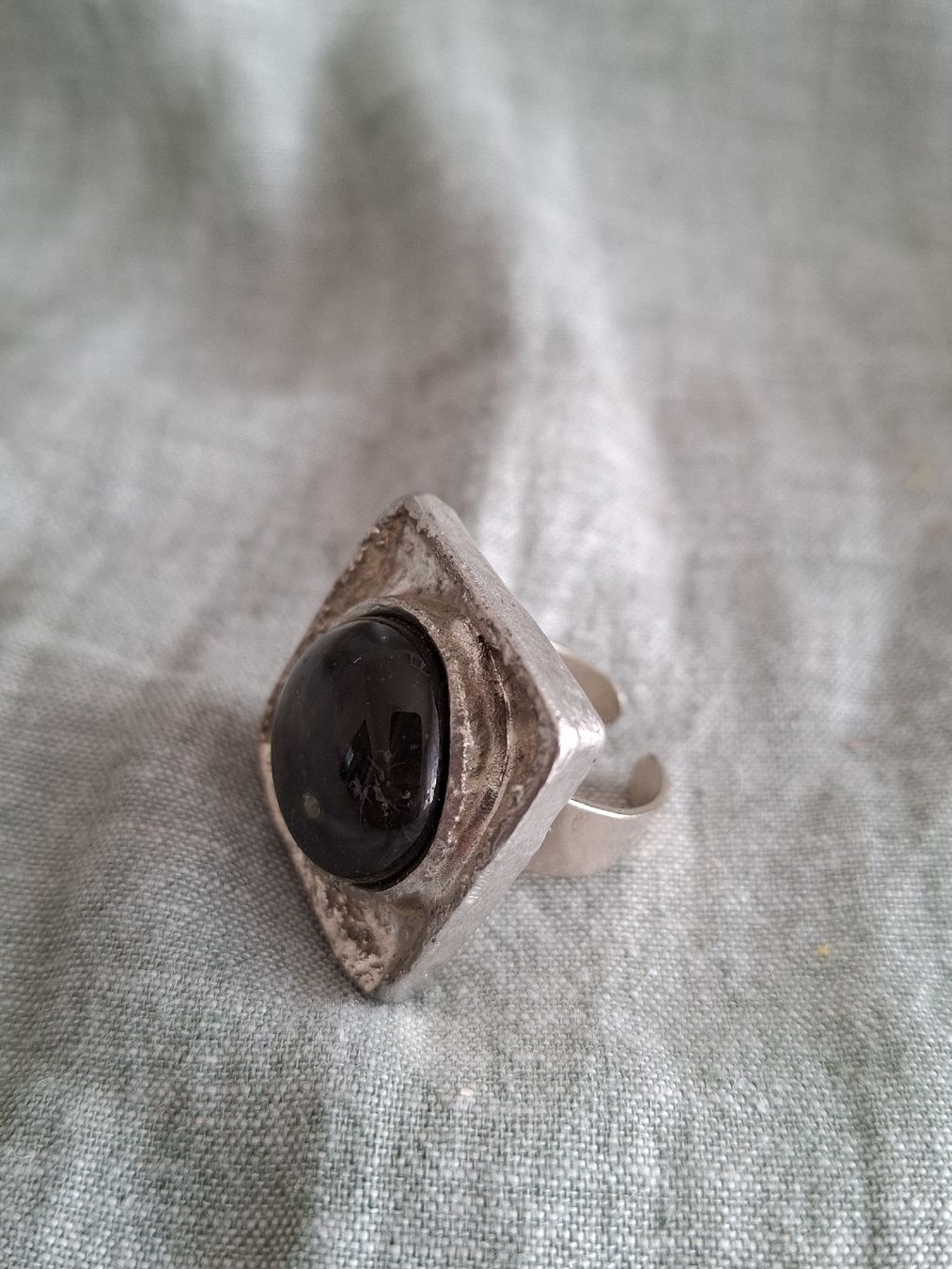 Anelli: Bague Argentée Design Brutaliste Scandinave – Nuovo (secondo la descrizione) da Lutry venduto da Sim_Sta 2