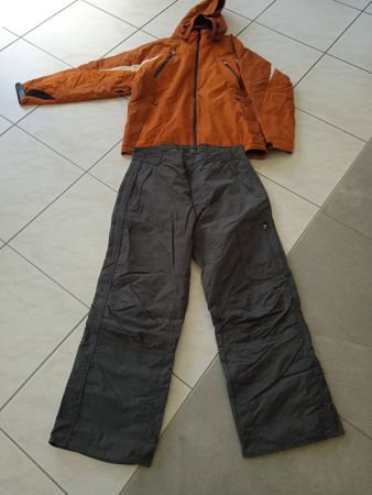 Skianzug 2-teilig orange/grau von Obermeyer