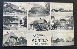 MUTTEN bei SIGNAN/ Velo-u. Nähmaschinenhandlung, Bäckerei…