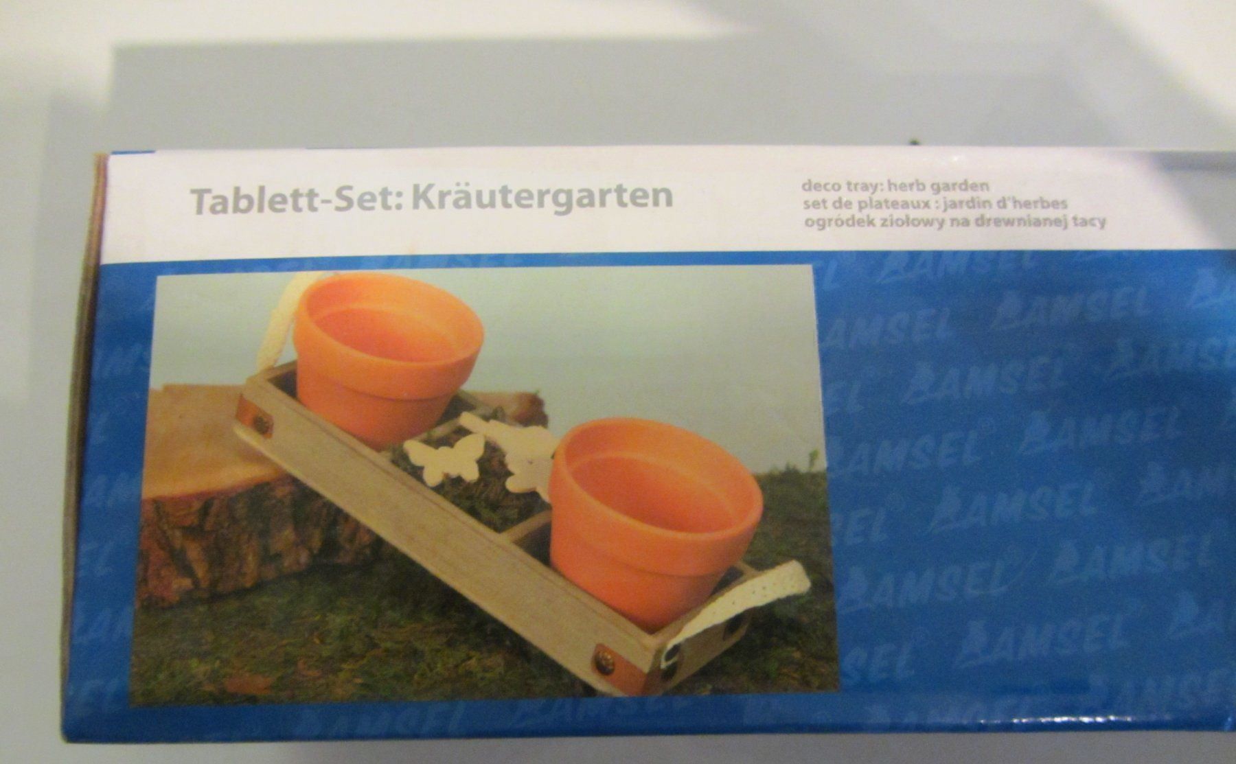 Vasi per fiori: 2 Stück Tablett-Set: Kräutergarten – Nuovo e nell'imballaggio originale da Egliswil venduto da chroetli22 1