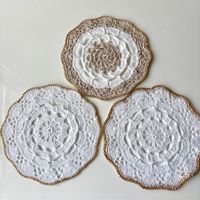 Servietten 3St. Handarbeit. Cotton