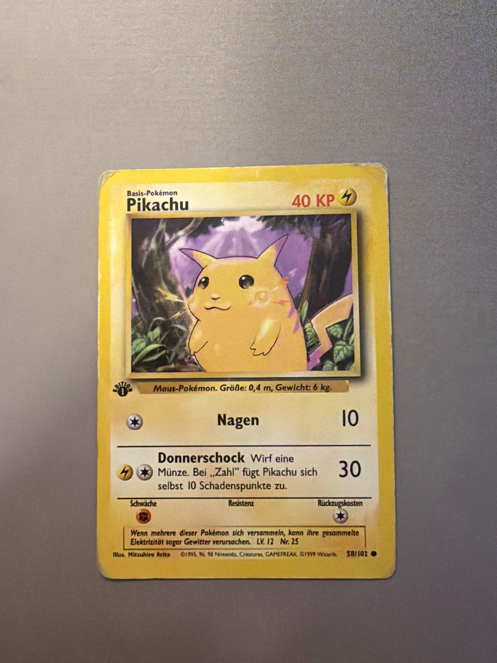 Pokémon Carte collezionabili: Pikachu 1.st Edition - Basis – Usato da Kehrsatz venduto da Riyouu