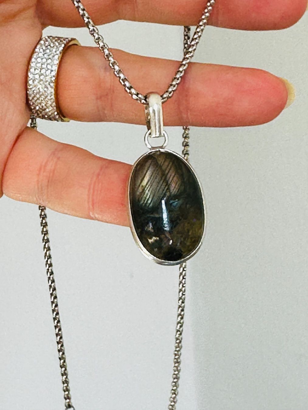 Catenine: Labradorite necklace – Nuovo e nell'imballaggio originale da Genève venduto da AGBERG 3