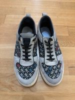 MCM Low Top Sneakers Grey Logo Print