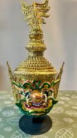 Thai Khon Maske Deko / Farbe Gold