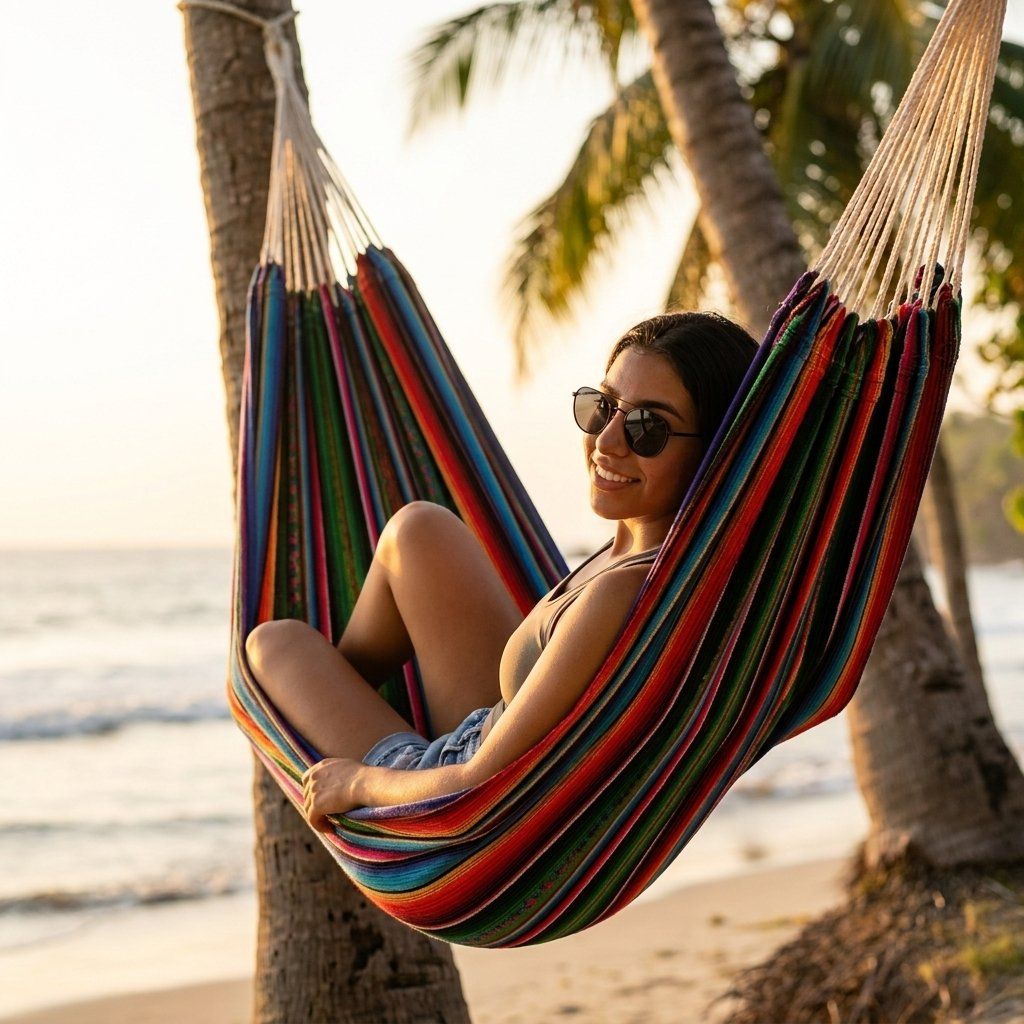 Amache: Mayan Hammock - Authentic Quality - Wool & Cotton – Nuovo e nell'imballaggio originale da Dübendorf venduto da Mayan-Dreams 5