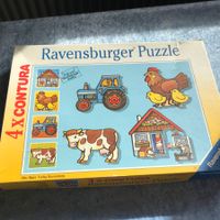 Ravensburger Puzzle 4x Contura Bauernhof, komplett, super