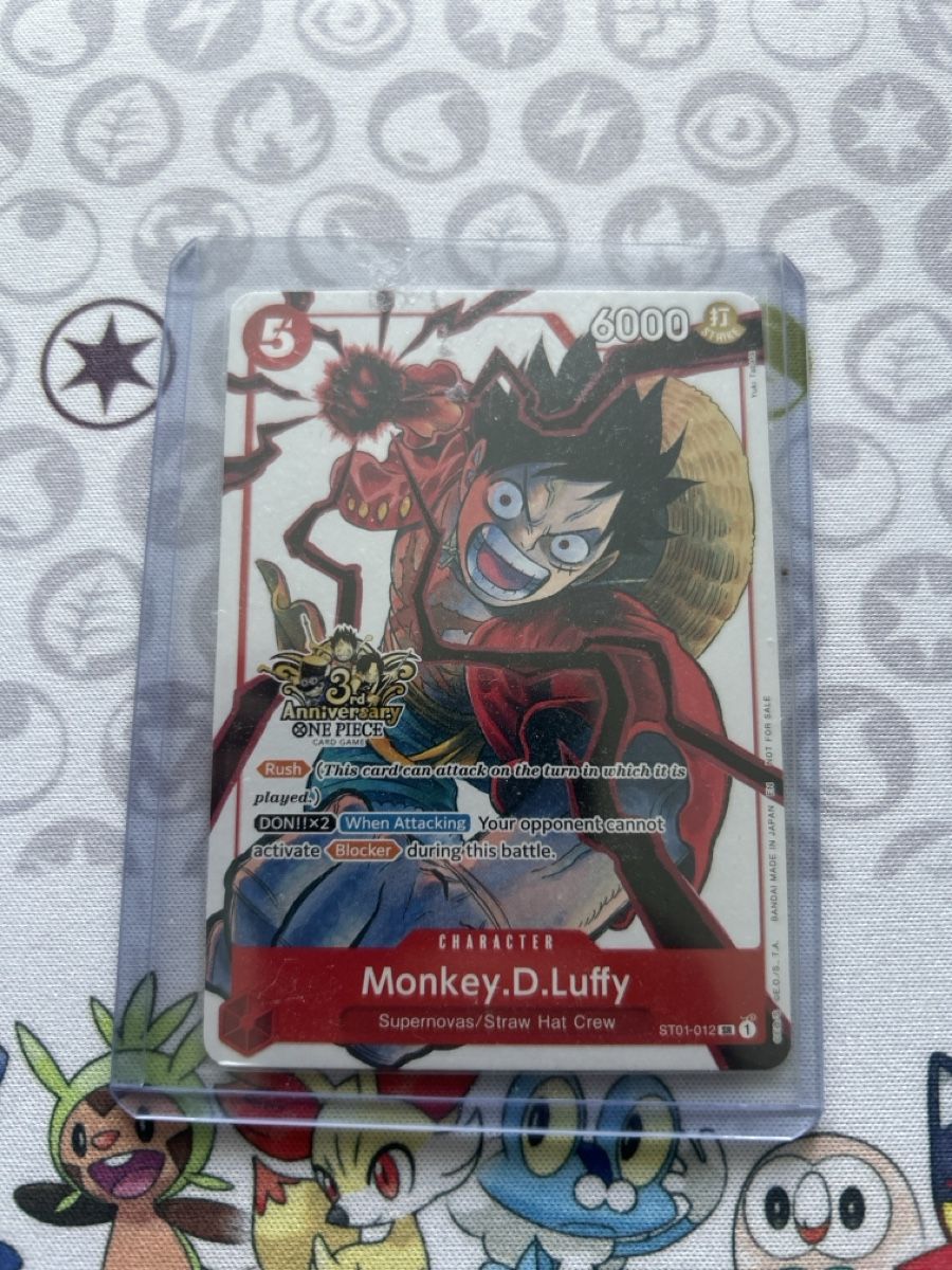 Bandai Sammelbilder & Trading cards: One piece Luffy 3rd anniversary promo – Neu (gemäss Beschreibung) aus Zürich von AinzCHF