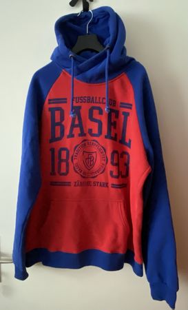 FC Basel Hoodie Rot Blau Grösse L guter Zustand