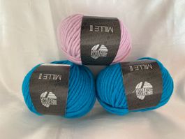 3 Knäuel  LANA GROSSA Wolle   ***   50% Schurwolle