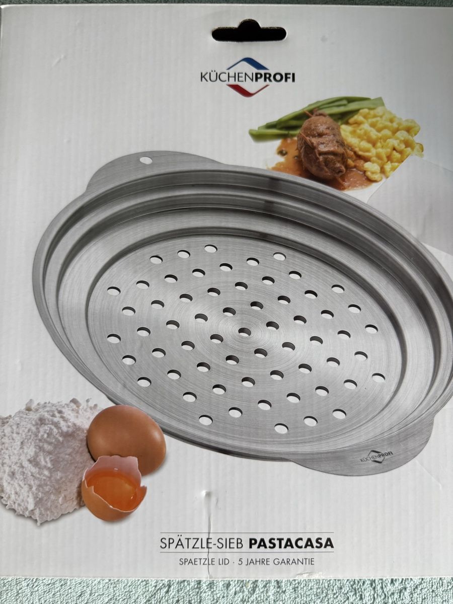 Elettrodomestici da cucina: Küchenprofi Spätzle-Sieb Pastacasa neu – Nuovo e nell'imballaggio originale da Basel venduto da ayg_5xxk