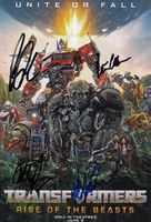 TRANSFORMERS Rise of The Beasts top CAST AUTOGRAMME