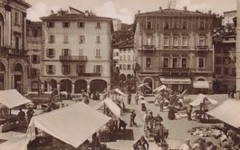 Lugano mercato animata particolare retro