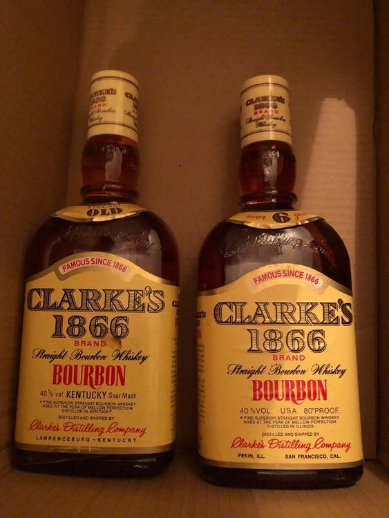 CLARKE‘S 1866 BOURBON WHISKEY | Kaufen auf Ricardo