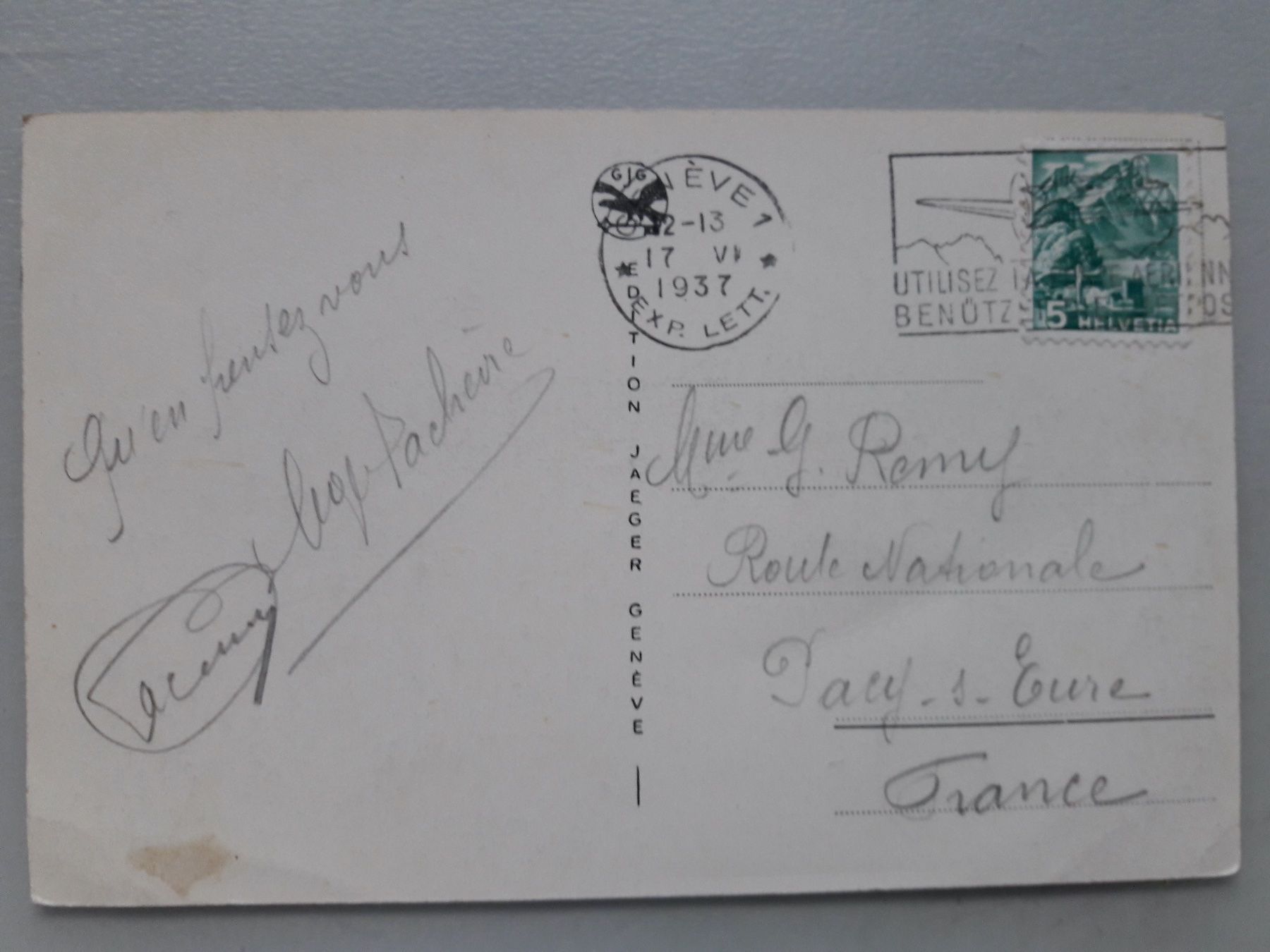 Cartoline postali: Genf Pont du Mont-Blanc – Usato da Sargans venduto da nicsam1815 1