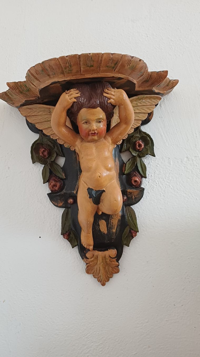 Statuette: Schöner Wand Barock Engel – Usato da Flawil venduto da Naphtali 5