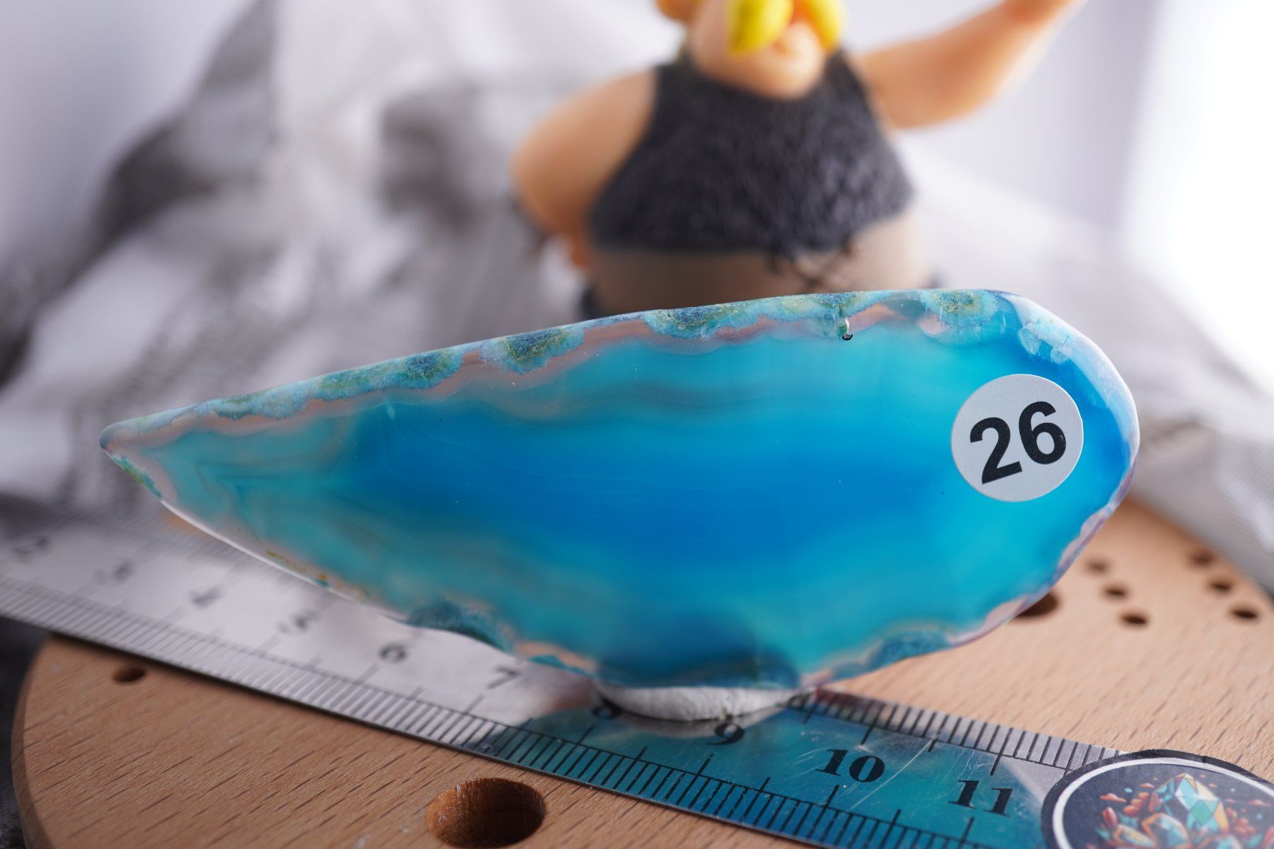 Minerali & Pietre curative: Achat Blau   Scheibe    Blue   Ab 1.-(1) – Nuovo e nell'imballaggio originale da Eschenbach SG venduto da topstone 5
