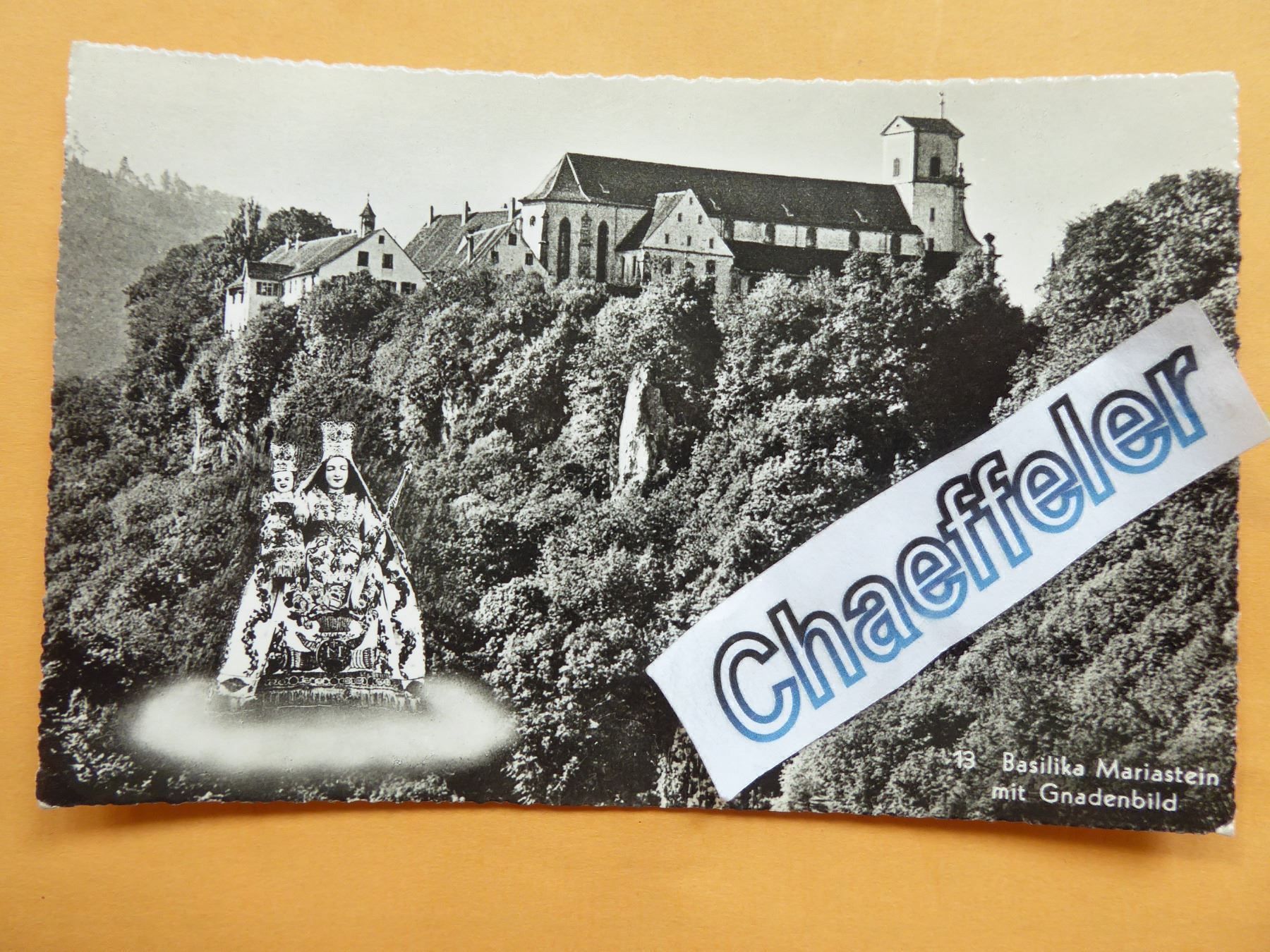 Ansichtskarten: 13 Basilika Marienstein mit Gnadenbild – Neu (gemäss Beschreibung) aus Zürich von Chaeffeler