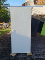 Schiebetür weiss mit Griffmulde gebrauchter Zustand