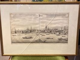(br) Antiker Stich Merian Tigarum Zürich