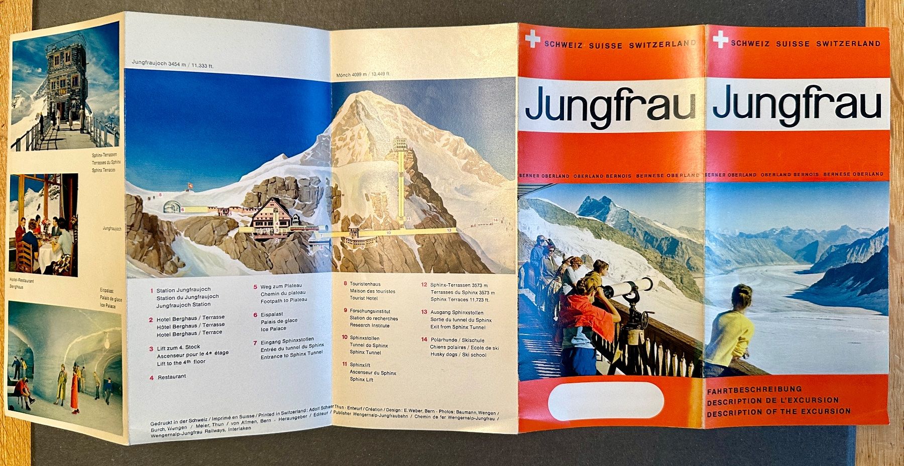 Documenti: Jungfrau. Fahrtbeschreibung. – Usato da Zürich venduto da allp 2
