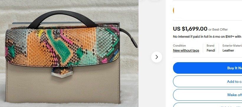 Fendi Taschen für Damen: Fendi Python Demi Jour Tasche / sac – Gebraucht aus Collonges von Auganien 9
