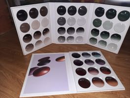2 campionari di lenti da sole OPTISWISS