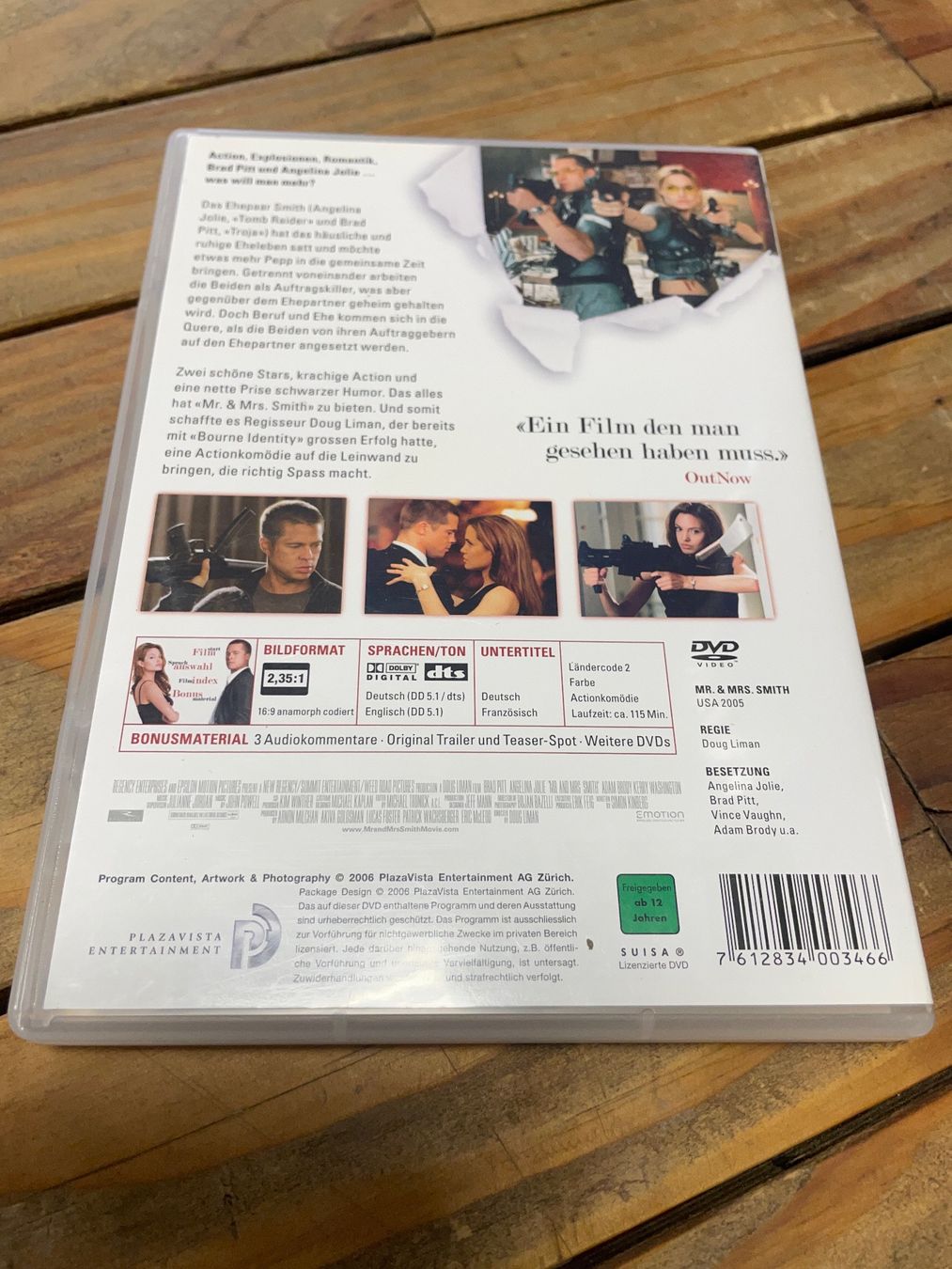 Tutti i DVDs: DVD mr. & mrs smith  (allemand) – Usato da moudon venduto da faucheur2 1