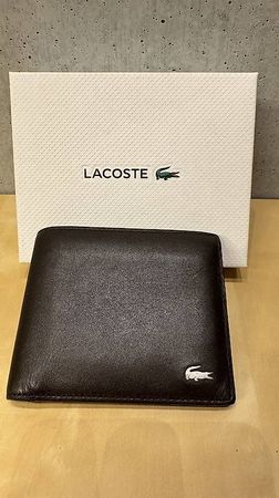 Lacoste Echtleder Portemonnaie / Geldbörse Wie neu mit OVP