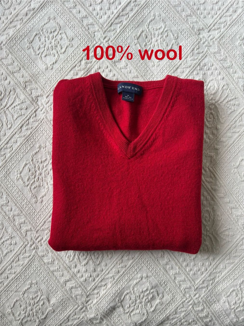 Maglioni & Felpe: Red wool pullover – Usato da Neuchâtel venduto da dum_5xby