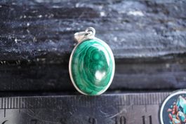 Malachit  925 Silber 25mm x 20mm   Anhänger   by  "TOPSTONE"