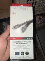 Vivanco HDMI Kabel High Speed mit Ethernet 1.5m neu